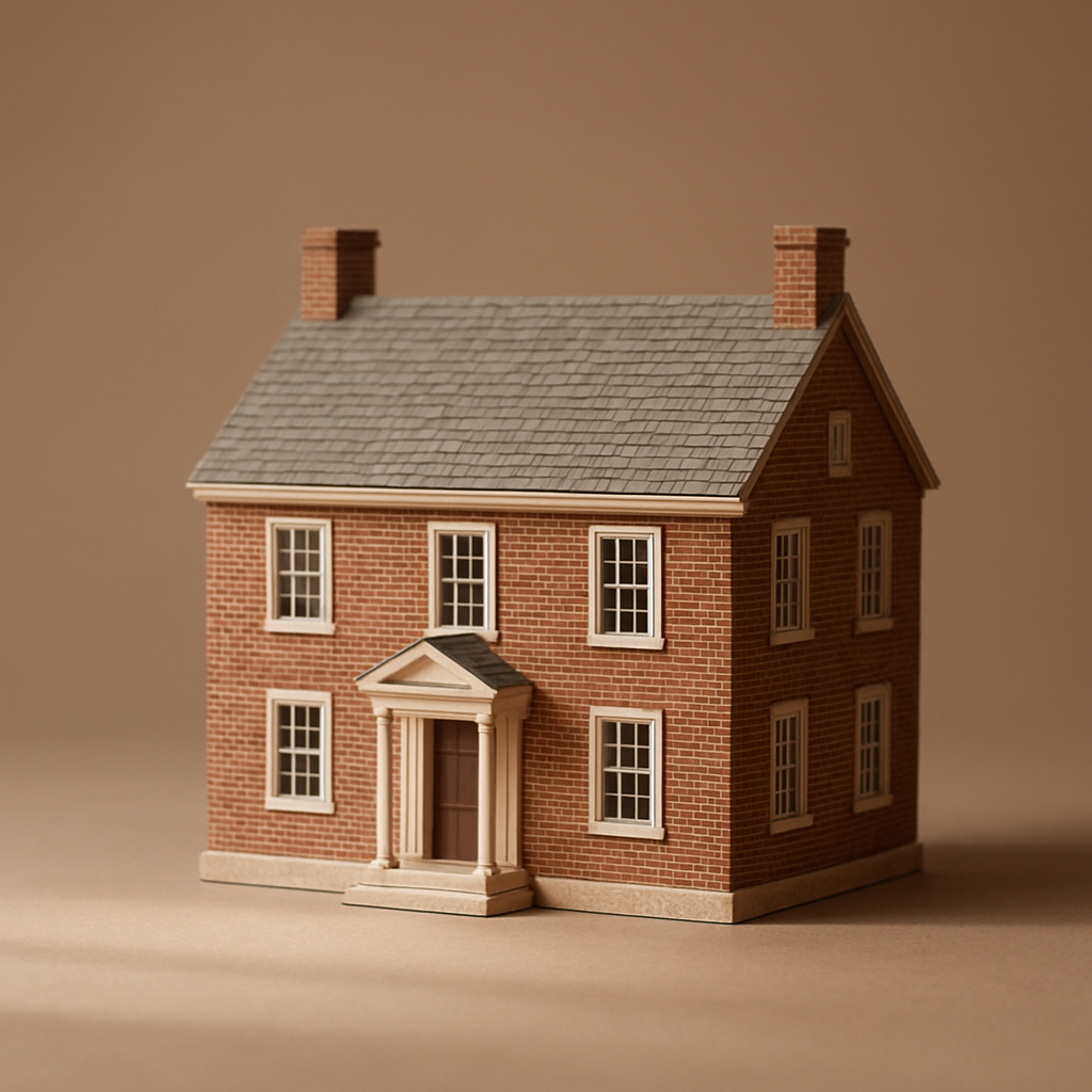 Handcrafted replica of a Classic Colonial